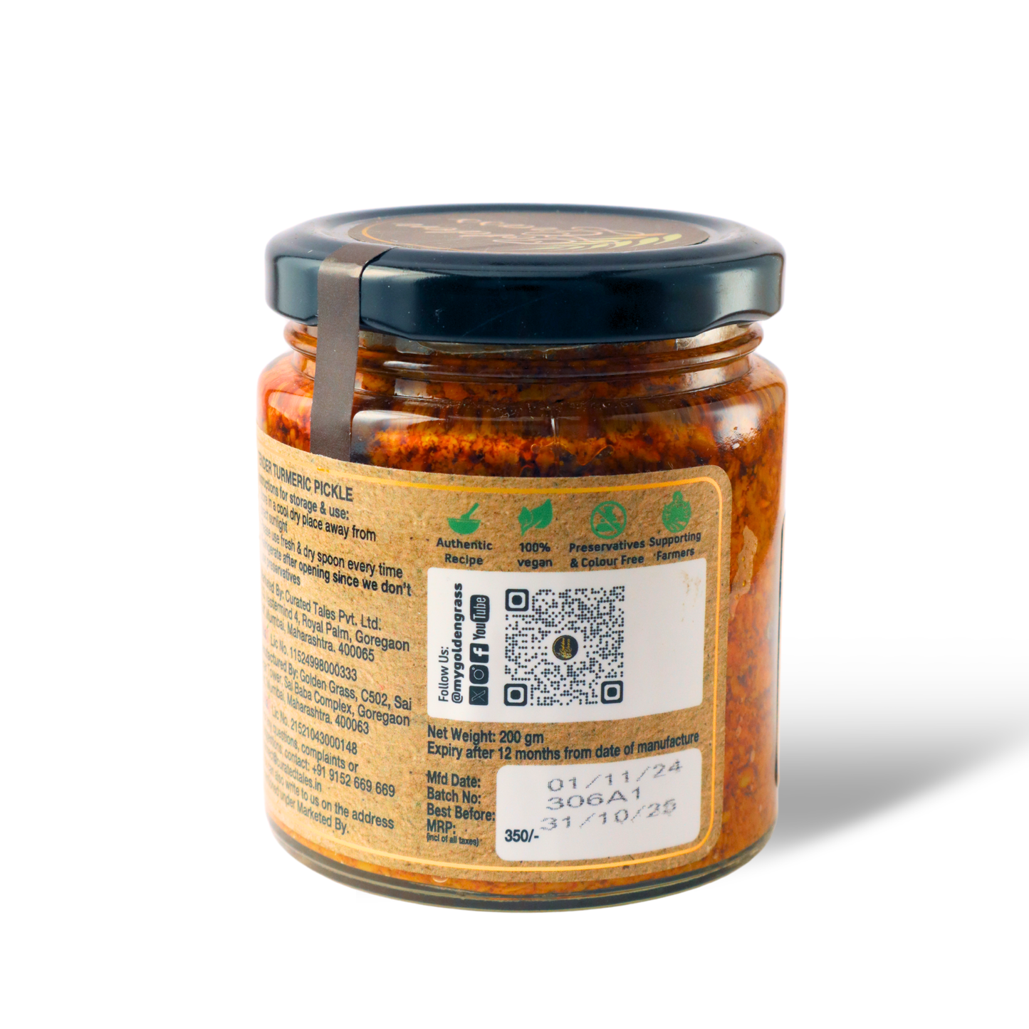 Tender Turmeric Pickle