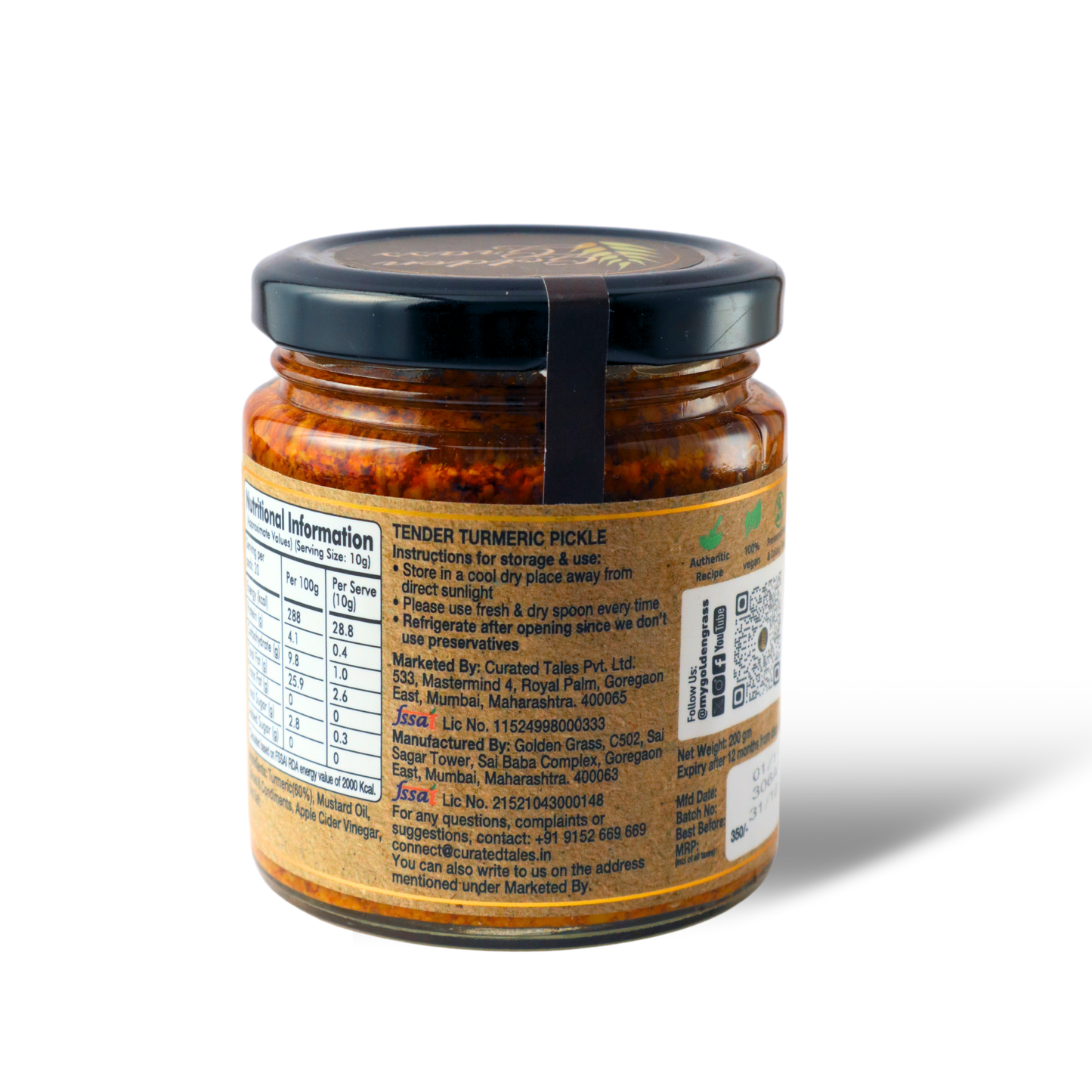 Tender Turmeric Pickle