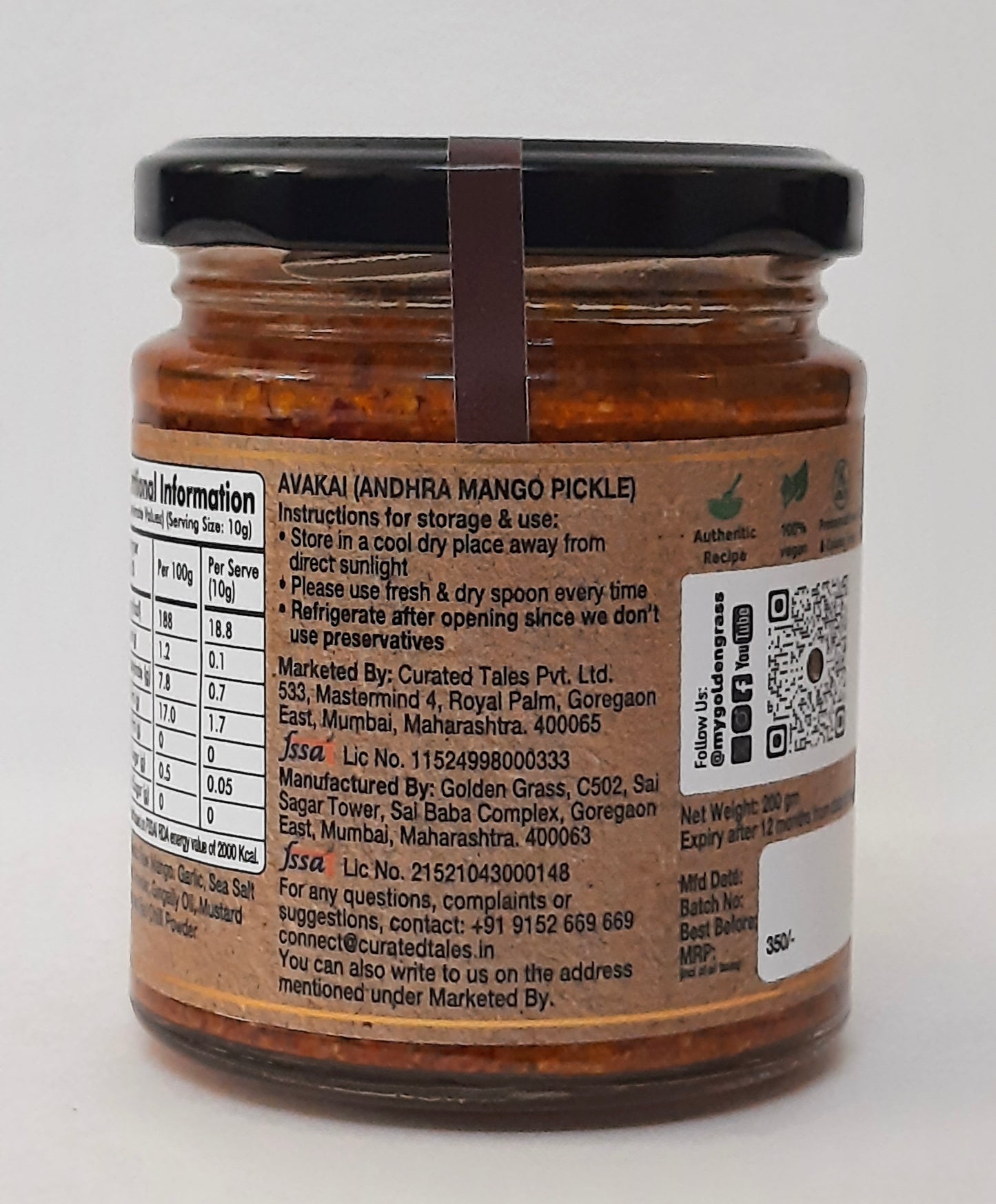 Avakaya : Andhra Mango Pickle