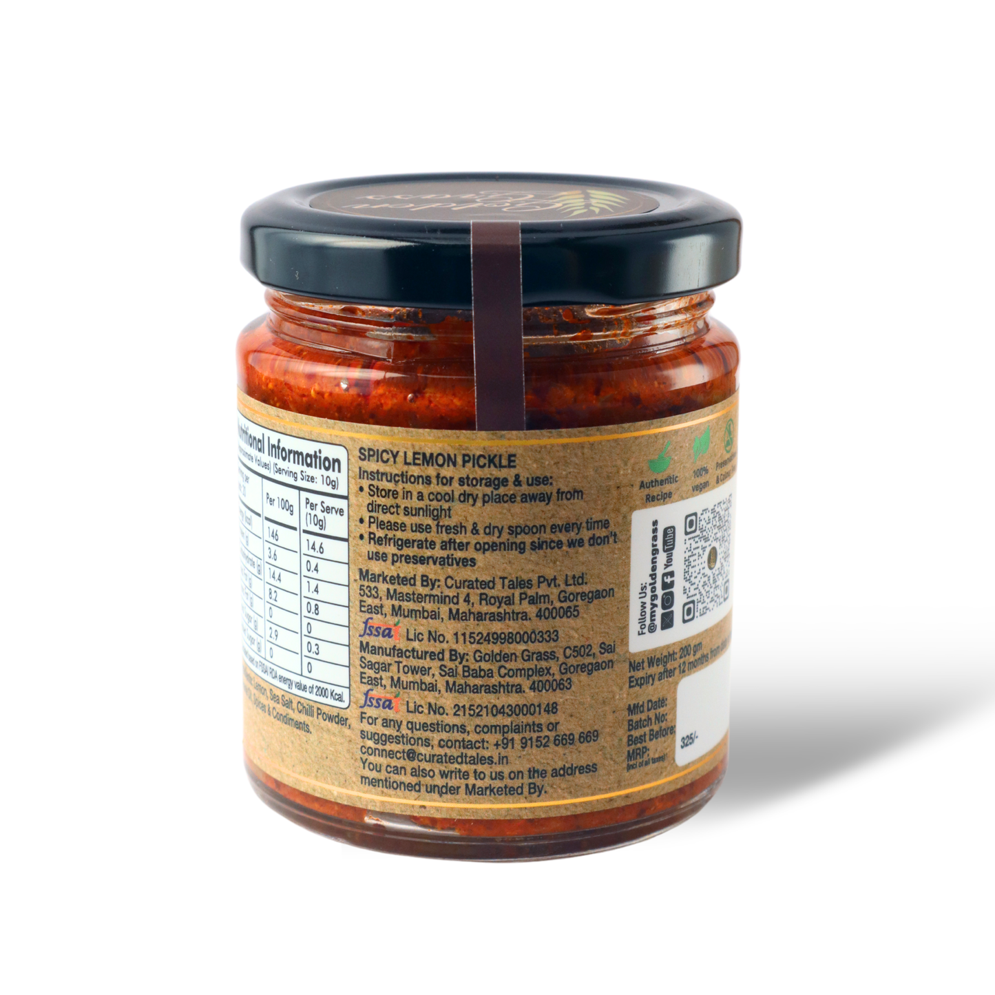 Spicy Lemon Pickle