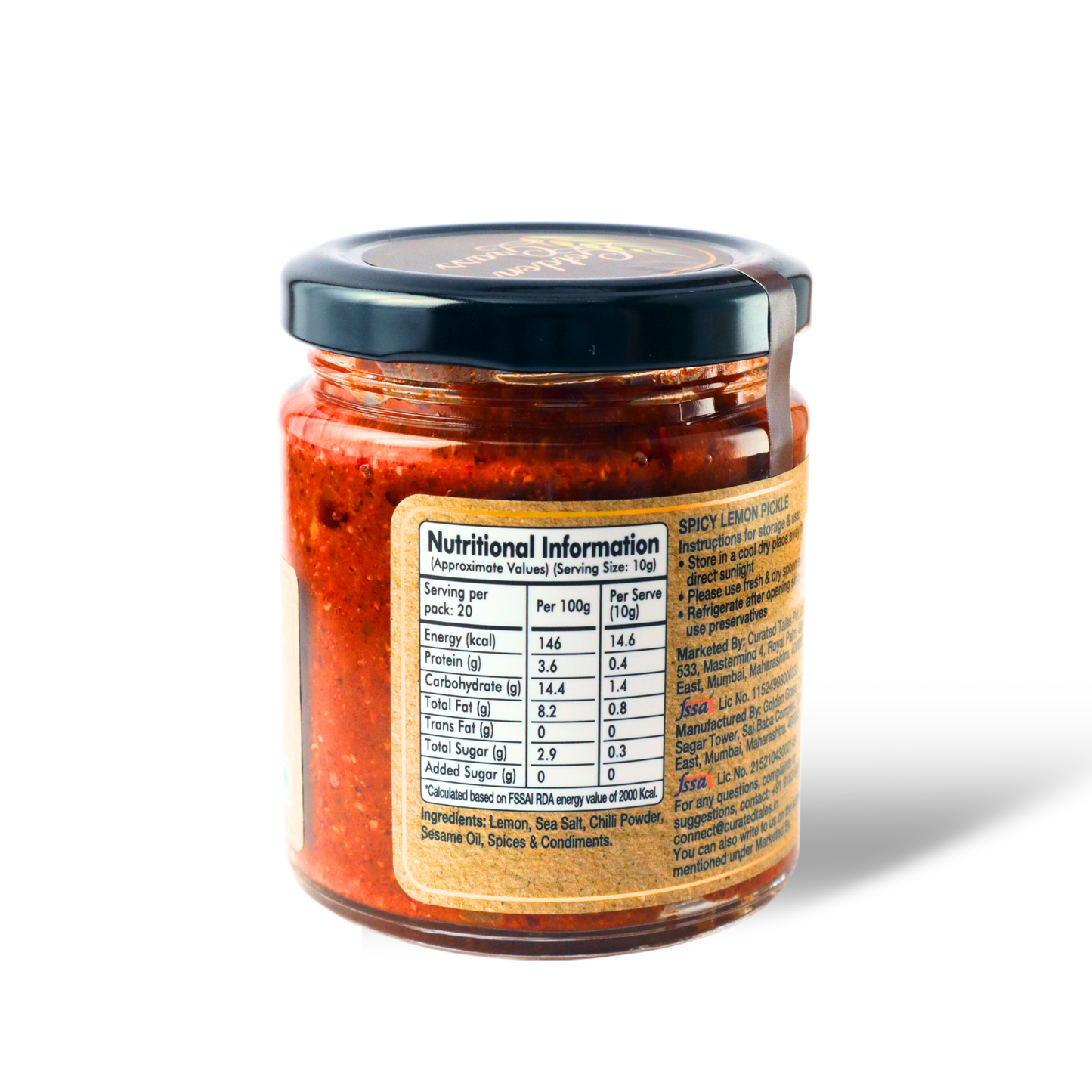Spicy Lemon Pickle